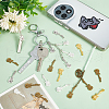  60Pcs 4 Colors Tibetan Style Alloy Pendants FIND-NB0005-38-4