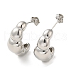 Rack Plating Bubble Brass Stud Earrings for Women EJEW-O001-01P-1