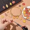 50Pcs 25 Styles Autumn Theme Alloy Enamel Pendants ENAM-CJ0006-65-5