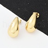 Rack Plating Brass Teardrop Stud Earrings X-EJEW-R150-05G-3