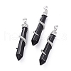 Natural Gemstone Big Pointed Pendants G-F696-B-2