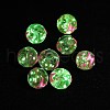 Luminous Handmade Enamel Gold Sand Glass Beads Strands LAMP-U004-08-1