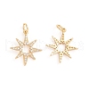 Brass Micro Pave Cubic Zirconia Pendants ZIRC-E164-29G-1