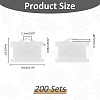 100Pcs Paper Bracelet Display Cards CDIS-WH0027-11B-01-2