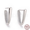 Anti-Tarnish Rhodium Plated 925 Sterling Silver Ice Pick Pinch Bails STER-D035-23P-01-3