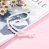 Transparent Acrylic Beaded Mobile Straps HJEW-JM00421-4