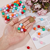 DICOSMETIC 70Pcs 7 Colors Acrylic Beads FIND-DC0006-33-3