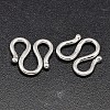 925 Sterling Silver S-Hook Clasps STER-F014-04C-1