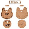 Kraft Paper Earring Display Cards CDIS-D005-08-4