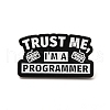Programmer Code Word Enamel Pin JEWB-I022-08D-1