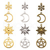 Tibetan Style Alloy Pendants TIBEP-TA0004-02-RS-1