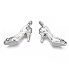 Rack Plating Alloy Rhinestone Pendants ALRI-T007-01-3