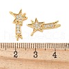 Brass Micro Pave Cubic Zirconia Pendants KK-U056-57G-3