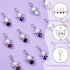 Glass Pearl Beaded Pendant Decorations PALLOY-DC00015-4