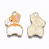 Alloy Enamel Pendants X-ENAM-S127-013-RS-2