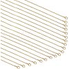 Brass Cable Chains Necklace Making MAK-PH0004-15-1