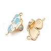 Alloy Enamel Split Pendants ENAM-B026-02G-01-2