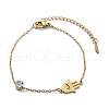 201 Stainless Steel Cable Chain Bracelets BJEW-H205-01A-G-4