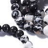 Natural Zebra Jasper Beads Stretch Bracelets BJEW-JB04164-2