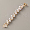 Pearl Plastic Beads Phone Case Chain Strap AJEW-WH0041-63G-1