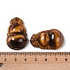 Natural Tiger Eye Carved Pendants G-I361-07A-3