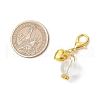 Clear Acrylic & Alloy Pendant Decorations HJEW-JM03050-01-3