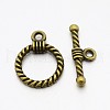 Tibetan Style Alloy Toggle Clasps TIBE-EA9138Y-AB-FF-1