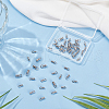   60Pcs 3 Styles Brass Cord End FIND-PH0021-23-4