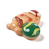 Christmas Bear Theme Opaque Resin Decoden Cabochons RESI-S397-02H-2