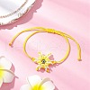 Adjustable Nylon Cord Link Bracelets BJEW-MZ00162-01-1