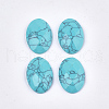 Synthetic Turquoise Cabochons TURQ-T003-01D-1