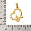 Ion Plating(IP) 304 Stainless Steel Pendants STAS-C103-17C-G-3