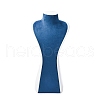 Bust Shaped PU Leather Jewelry Display Stands for Necklaces AJEW-A068-03C-1