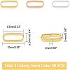 Unicraftale 60Pcs 3 Colors304 Stainless Steel Quick Link Connectors STAS-UN0023-29-2