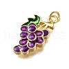 Brass Enamel Pendants KK-B136-07G-07-2