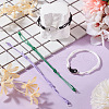 24Pcs 12 Colors Adjustable Waxed Polyester Braided Bracelet Makings AJEW-TAC00015-5