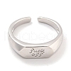 Brass Cuff Rings RJEW-Q811-01P-2