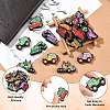 16Pcs 16 Styles Food Grade Eco-Friendly Silicone Beads SIL-CJ0002-92-3