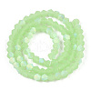 Imitation Jade Bicone Frosted Glass Bead Strands EGLA-A039-J6mm-MB01-2