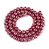 Electroplate Opaque Glass Beads Strands GLAA-T032-P6mm-AB23-2