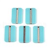 Opaque Resin & Wood Pendants RESI-T057-44A-1