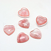 Cherry Quartz Glass Cabochons G-T029-18X15mm-10-1