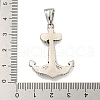 316 Surgical Stainless Steel Pendants STAS-E212-167AS-B-3