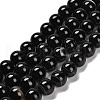 Natural Black Agate Beads Strands G-NH0020-B01-02-1