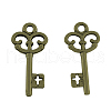 Tibetan Style Alloy Pendants TIBEP-1032-AB-FF-1