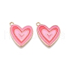 Rack Plating Alloy Enamel Pendants ENAM-N056-432A-1