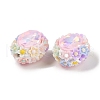 Handmade Luminous Polymer Clay Rhinestone Beads CLAY-H003-05C-3