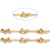 Brass Bar & Knot Link Chains CHC-K013-09G-2