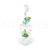 4Pcs Glass & ABS Imitation Pearl Pendant Decoration HJEW-TA00352-4