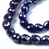 Opaque Glass Beads Strands EGLA-T008-16B-3